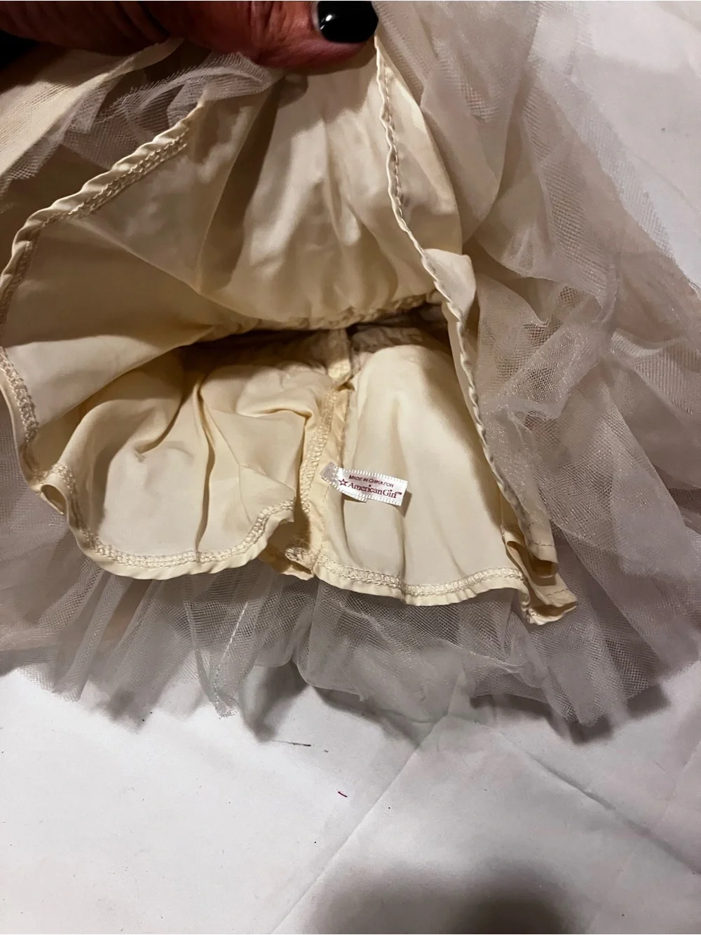 Retired 2005 American Girl Gala Party Dress Gold Brocade Tulle & Matching Shoes⁠